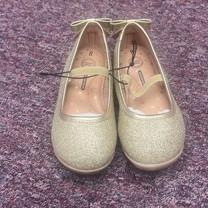 Glitter Gold ballet shoe